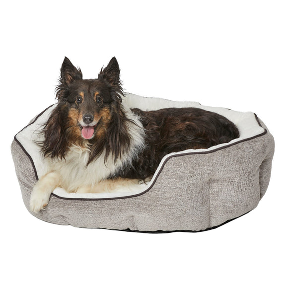 Midwest Homes For Pets Quiet Time Tulip Pet Bed Fur Taupe Small