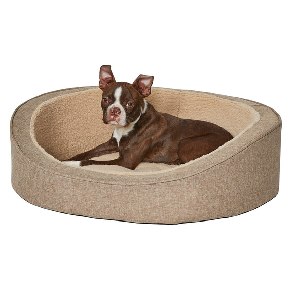 MidWest Homes for Pets QuietTime Deluxe Hudson Pet Bed  Tan  Small
