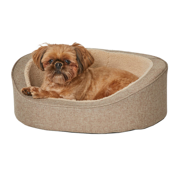 MidWest Homes for Pets QuietTime Deluxe Hudson Pet Bed  Tan  X-Small