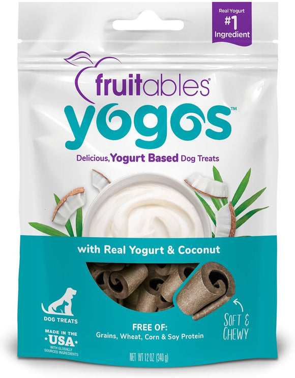 Fruitables Yogos Dog Treats 12oz Coconut