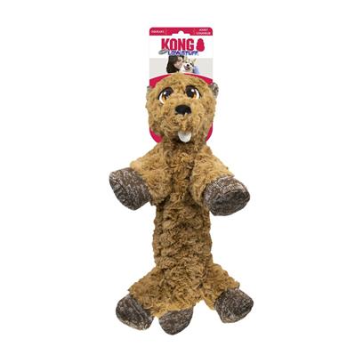 KONG Low Stuff Flopzie Beaver Dog Toy Medium
