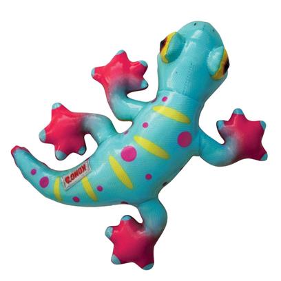 Kong Shieldz Tropics Gecko Dog Toy Medium Blue