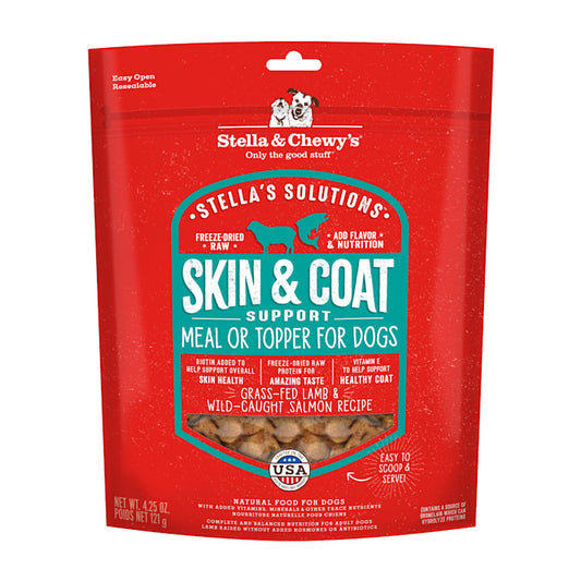 Stella & Chewy's Skin & Coat Boost Grass-Fed Lamb & Wild-Caught Salmon Dinner Morsels Dry Dog Food, 4.25 oz.