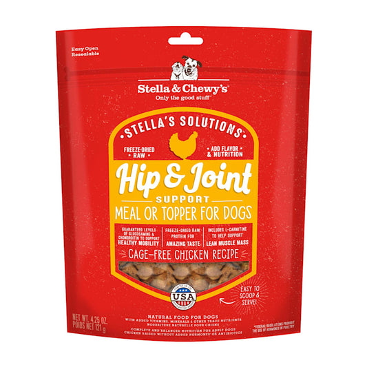 Stella & Chewy's Hip & Joint Boost Cage-Free Chicken Dinner Morsels Dry Dog Food, 4.25 oz.