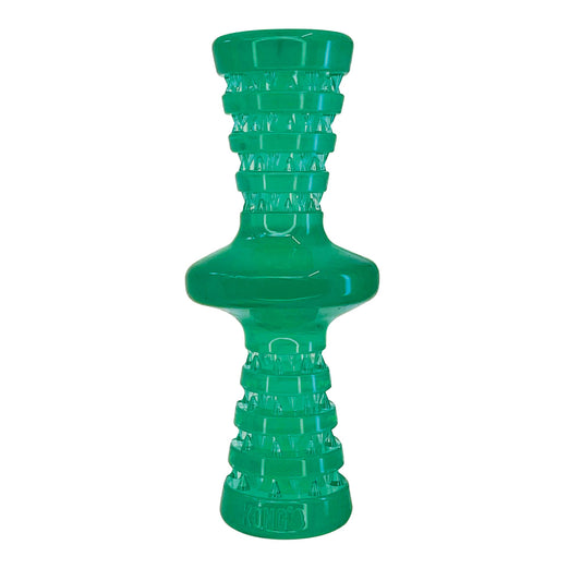 KONG Squeezz Dental Roller Stick Dog Toy, Small, Green