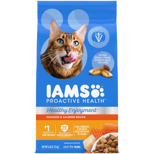 IAMS Healthy Enjoyment Dry Cat Food Chicken & Salmon Recipe  6 lb. Bag
