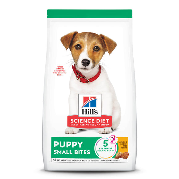 Hill's Science Diet Small Bites Chicken Meal & Barley Recipe Dry Puppy Food, 12.5 lbs.
