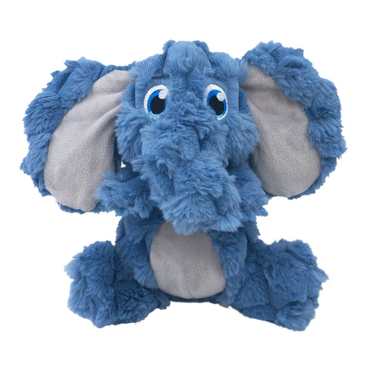 KONG Scrumplez Elephant Dog Toy, Medium, Blue