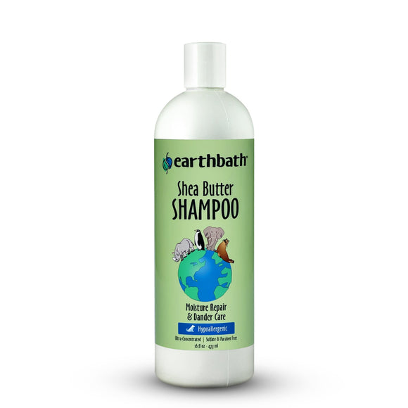 Earthbath Hypoallergenic Shea Butter Shampoo for Moisture Repair & Dander Care for Dogs, 16 fl. oz., 16 FZ