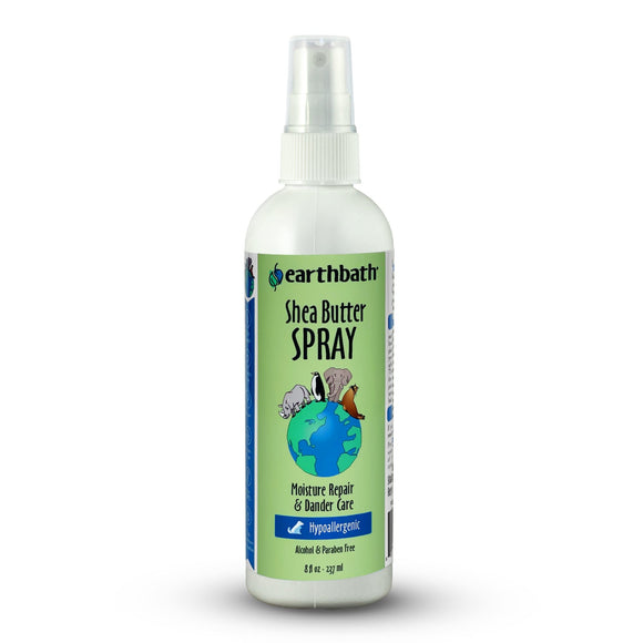 Earthbath Hypoallergenic Shea Butter Spray for Moisture Repair & Dander Care for Dogs, 8 fl. oz., 8 FZ
