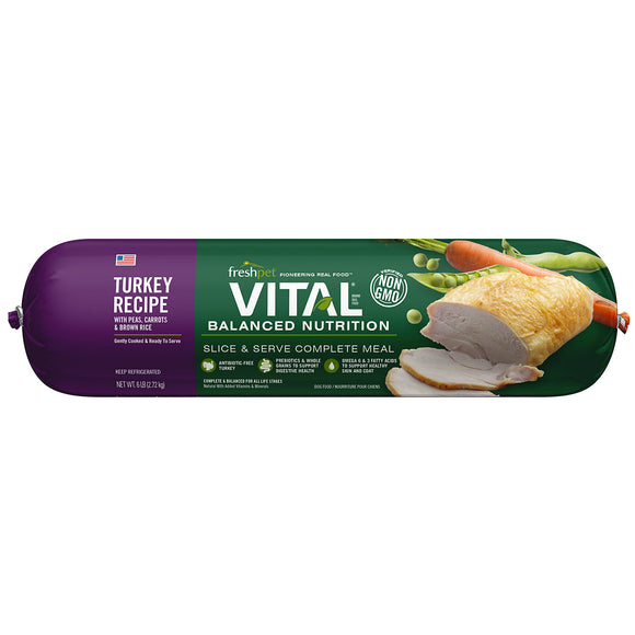 Freshpet Vital Balanced Nutrition 6 Lb Turkey, Veg & Rice
