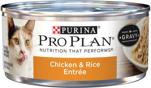 Purina Pro Plan Gravy Wet Cat Food Chicken & Rice Entree - 24 5.5 oz. Pull-To...