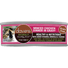 Dave's Cat Grain Free Minced Chicken 2.8oz