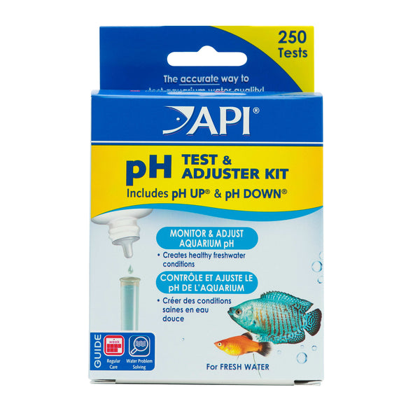 API pH Test and Adjuster Kit Freshwater Healthy Aquarium Condition 250 Tests