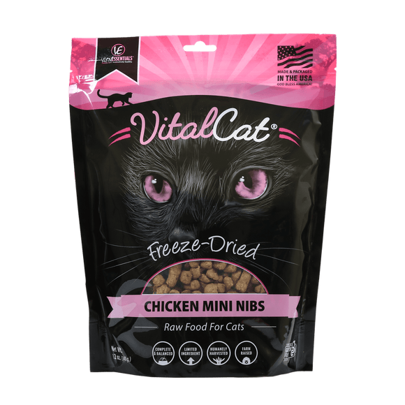 Vital Essentials Freeze Dried Cat Mini Nibs 12oz Chicken
