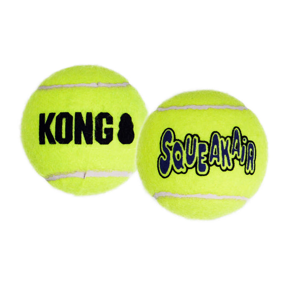 KONG Airdog Squeaker Tennis Ball Dog Toy  Medium