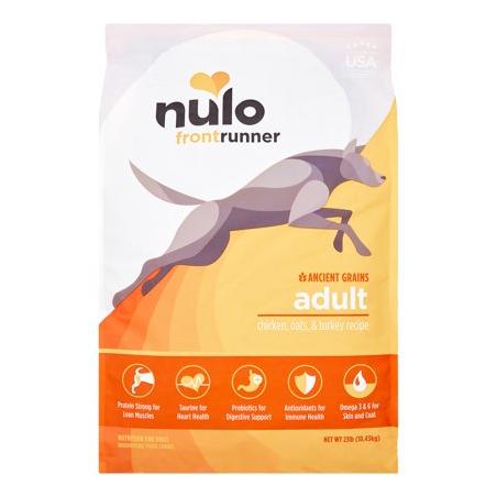 Nulo Frontrunner Chicken, Oats, & Turkey Dry Dog Food, 23 lb