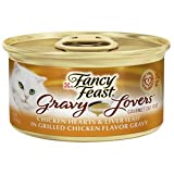 Fancy Feast Gravy Wet Cat Food  Gravy Lovers Chicken Hearts & Liver Feast  3 oz. Can