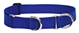 lupinepet basics 1 blue 15-22 martingale collar for medium and larger dogs