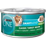 Purina ONE Natural, High Protein, Grain Free Pate Wet Cat Food, Turkey Recipe, 3 oz. Pull-Top Can