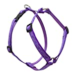 lupinepet originals 3/4 jelly roll 12-20" adjustable roman dog harness for small dogs"
