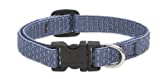 LupinePet 1/2-Inch Recycled Fiber Collar, Adjustable for 8 to 12-Inch Small Dogs, Mountain Lake