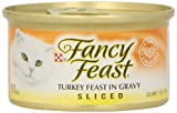 Fancy Feast Gravy Wet Cat Food  Sliced Turkey Feast in Gravy  3 oz. Can