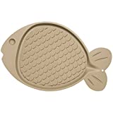 Bella Spill-Proof Fish Shaped Cat Mat, 19 x 12""