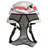 Coastal Pet Products Comfort Soft Sport Wrap 06684 GYBMED 3/4 Inch Nylon Adjustable Dog Harness, Medium, 22 - 28 Inch Girth, Grey with Black