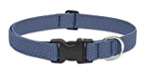 LupinePet 1-Inch Recycled Fiber Collar, Adjustable for 12 to 20-Inch Medium to Large Dogs, Mountain Lake