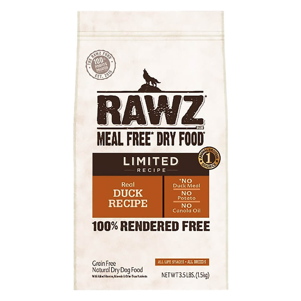 Rawz Dog Food Limited Duck 3.5lbs