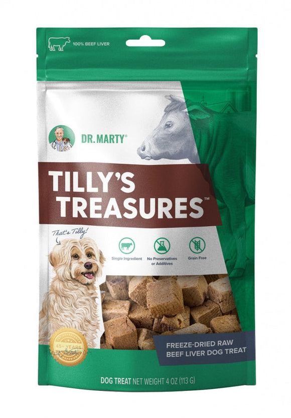Dr. Marty Tilly's Treasures Beef Liver Dog Treat 4 oz