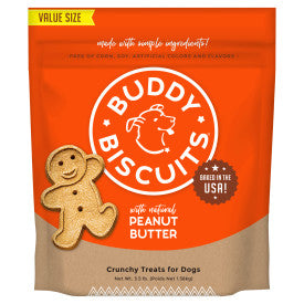 Cloud Star Buddy Biscuits Crunchy Dog Treats, Peanut Butter, 3.5 lbs. Bag