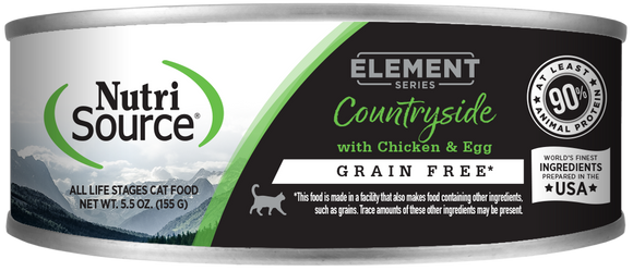 Nutrisource Element Grain Free 5.5oz Cat Food Countryside