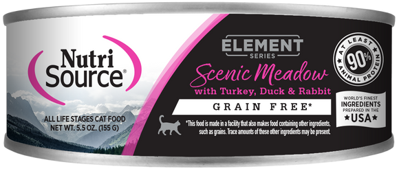 Nutrisource Element Grain Free 5.5oz Cat Food Scenic Meadow