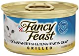 Fancy Feast Grilled Gravy Wet Cat Food, Ocean Whitefish & Tuna Feast, 3 oz. Can