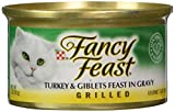 Fancy Feast Gravy Wet Cat Food, Grilled Turkey & Giblets Feast in Gravy, 3 oz. Can