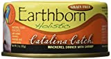 Earthborn Holistic Catalina Catch Mackerel Dinner with Shrimp Wet Cat Food, 3-Ounce Can, 24-Pack