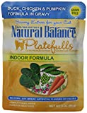 Natural Balance Platefulls Indoor Duck  Chicken & Pumpkin Formula in Gravy Cat Pouch