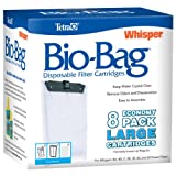 Tetra Whisper Bio-Bag Disposable Filter Cartridges 8 Count  for Aquariums  Large  Unassembled