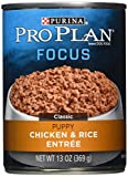 Purina Pro Plan Pate Wet Puppy Food  FOCUS Chicken & Rice Entree - 13 oz. Can