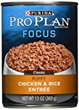 Purina Pro Plan Pate Wet Puppy Food  FOCUS Chicken & Rice Entree - 13 oz. Can