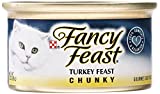 Fancy Feast Pate Wet Cat Food, Chunky Turkey Feast, 3 oz. Can