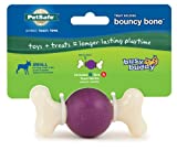 PetSafe Busy Buddy Bouncy Bone, 3-in-1 Dog Toy, Includes Treat Rings, Small