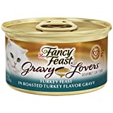 Fancy Feast Gravy Wet Cat Food  Gravy Lovers Turkey Feast in Roasted Turkey Flavor Gravy  3 oz. Can