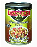 Evanger's Hand Packed Grain-Free Chicken Casserole Wet Dog Food, 12 Oz