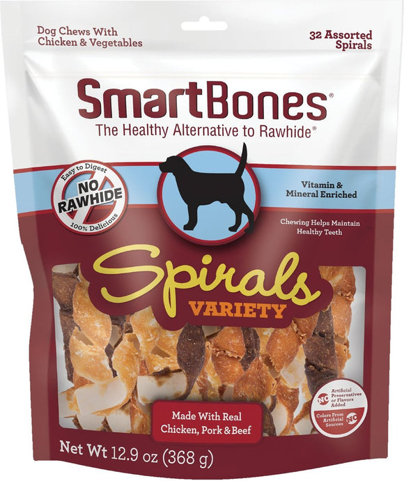 SmartBones Spirals 12.9oz Variety Pack