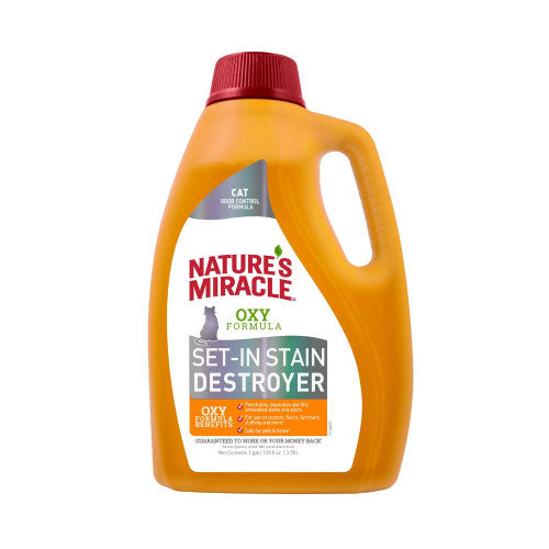 Nature's Miracle Stain and Odor Remover With Oxy Just for Cats 1 Gal