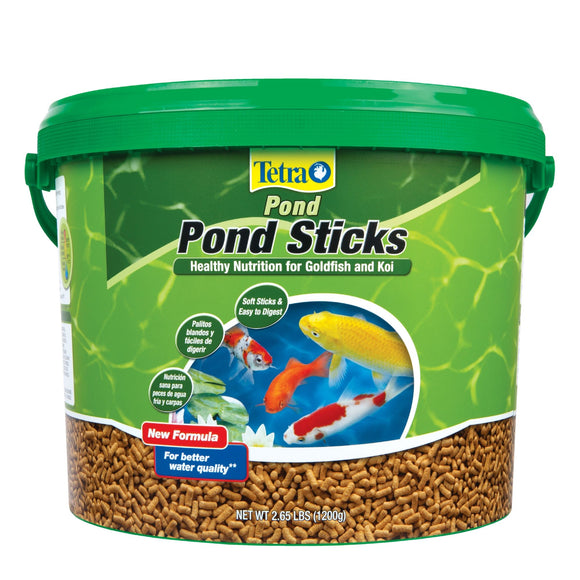 TetraPond Pond Sticks 2.65 Pounds  Pond Fish Food  For Goldfish And Koi