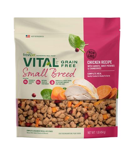Freshpet Vital Small Breed Grain Free Complete Meals, 1 Lb